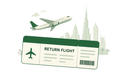 Return flight booking